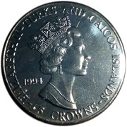 5 Crowns - Elizabeth II Lunar Landing obverse image