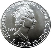 5 Crowns - Elizabeth II D-Day - Dwight D. Eisenhower obverse image