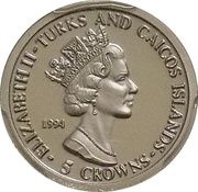 5 Crowns - Elizabeth II Lunar Landing obverse image