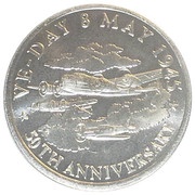 5 Crowns - Elizabeth II VE Day, United Kingdom, 1995 reverse image