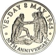 5 Crowns - Elizabeth II VE Day, United Kingdom, 1995 reverse image