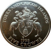 5 Crowns - Elizabeth II VE-Day obverse image