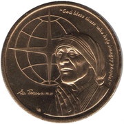 5 Crowns - Elizabeth II Mother Theresa reverse image