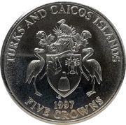 5 Crowns - Elizabeth II Golden Wedding obverse image