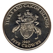 5 Crowns - Elizabeth II Golden Wedding obverse image