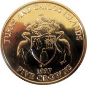 5 Crowns - Elizabeth II Golden Wedding obverse image