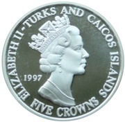 5 Crowns - Elizabeth II The Lady of the Century obverse image