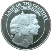 5 Crowns - Elizabeth II The Lady of the Century, United Kingdom, 1997 reverse image