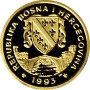 10 000 Dinara Olympics - Downhill Skiing obverse image