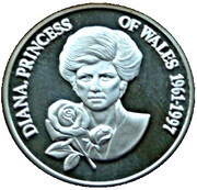 5 Crowns - Elizabeth II Princess Diana, United Kingdom, 1998 reverse image