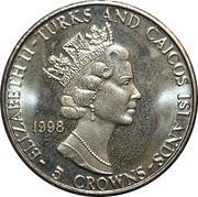 5 Crowns - Elizabeth II Head Princess Diana obverse image