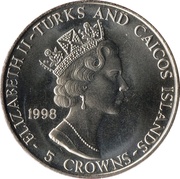 5 Crowns - Elizabeth II Bust Princess Diana obverse image
