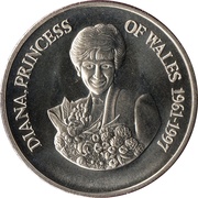 5 Crowns - Elizabeth II Bust Princess Diana reverse image