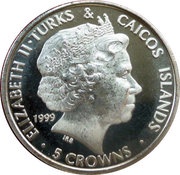5 Crowns - Elizabeth II Prince Edward and Miss Sophie Rhys Jones obverse image