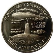 5 Crowns - Elizabeth II Royal Navy Submarines, United Kingdom, 2001 reverse image