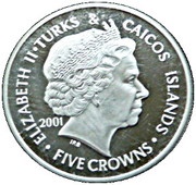 5 Crowns - Elizabeth II Queen Elizabeth the Queen Mother obverse image