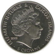 5 Crowns - Elizabeth II Golden Jubilee obverse image