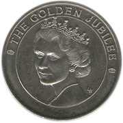 5 Crowns - Elizabeth II Golden Jubilee, United Kingdom, 2002 reverse image