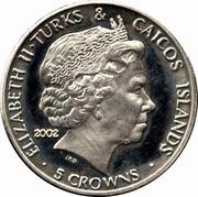 5 Crowns - Elizabeth II Queen Mother obverse image