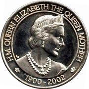 5 Crowns - Elizabeth II Queen Mother, United Kingdom, 2002 reverse image