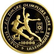 10 000 Dinara Olympics - Pairs Figure Skating reverse image