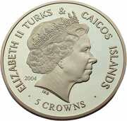 5 Crowns - Elizabeth II Imperial Crown of India; Gold Plated obverse image