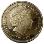 5 Crowns - Elizabeth II Imperial State Crown; Gold Plated obverse image