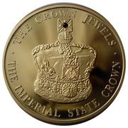 5 Crowns - Elizabeth II Imperial State Crown; Gold Plated, United Kingdom, 2004 reverse image