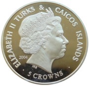 5 Crowns - Elizabeth II St Edwards Crown; Gold Plated obverse image
