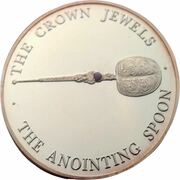 5 Crowns-Elizabeth II The Anointing Spoon; Gold Plated, United Kingdom, 2004 reverse image