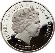 5 Crowns - Elizabeth II The Crown of Scotland; Gold Plated obverse image