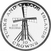 10 Crowns - Elizabeth II Salt Windmill, United Kingdom, 1976-1977 reverse image