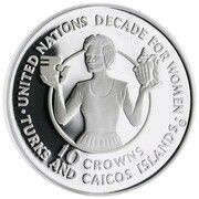 10 Crowns - Elizabeth II Decade for Women, United Kingdom, 1985 reverse image