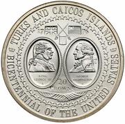 20 Crowns - Elizabeth II United States, United Kingdom, 1976 reverse image