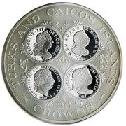 20 Crowns - Elizabeth II George III, United Kingdom, 1977 reverse image