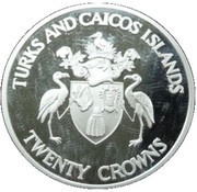20 Crowns - Elizabeth II Olympic Games 1992 obverse image