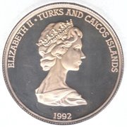 20 Crowns - Elizabeth II Columbus Sighting the New World obverse image