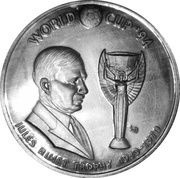 20 Crowns - Elizabeth II Jules Rimet and Trophy, United Kingdom, 1993 reverse image