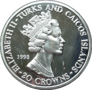 20 Crowns - Elizabeth II England obverse image
