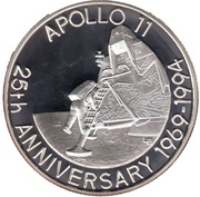 20 Crowns - Elizabeth II Apollo II, United Kingdom, 1993 reverse image