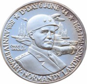 20 Crowns - Elizabeth II D-Day, United Kingdom, 1994 reverse image