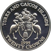 20 Crowns - Elizabeth II VE Day 1945 obverse image