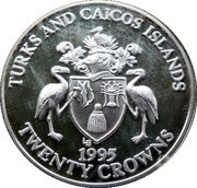 20 Crowns - Elizabeth II VE Day 1945 obverse image