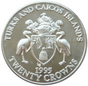 20 Crowns - Elizabeth II US and Russian Troops meeting obverse image