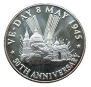 20 Crowns - Elizabeth II VE Day 1945, United Kingdom, 1995 reverse image