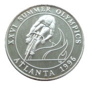 20 Crowns - Elizabeth II Cyclist, United Kingdom, 1995 reverse image