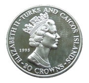 20 Crowns - Elizabeth II Fencers obverse image