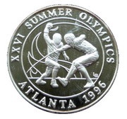 20 Crowns - Elizabeth II Fencers, United Kingdom, 1995 reverse image