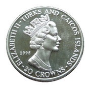 20 Crowns - Elizabeth II Pole Vaulter obverse image
