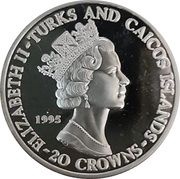 20 Crowns - Elizabeth II Swimmer obverse image
